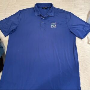 Polo Golf PGA‎ Tour Men's Vibrant Blue Polo XXL